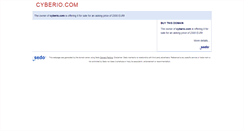 Desktop Screenshot of cyberio.com
